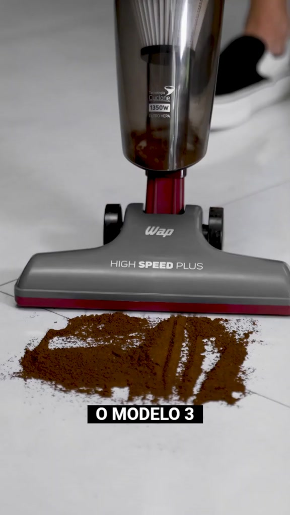 Aspirador de Pó Vertical 3 em 1 127V High Speed Plus 1350W Wap