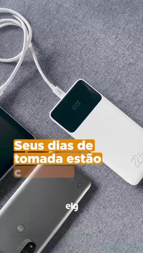 Carregador Portátil  ELG 10.200mah Turbo - Preto