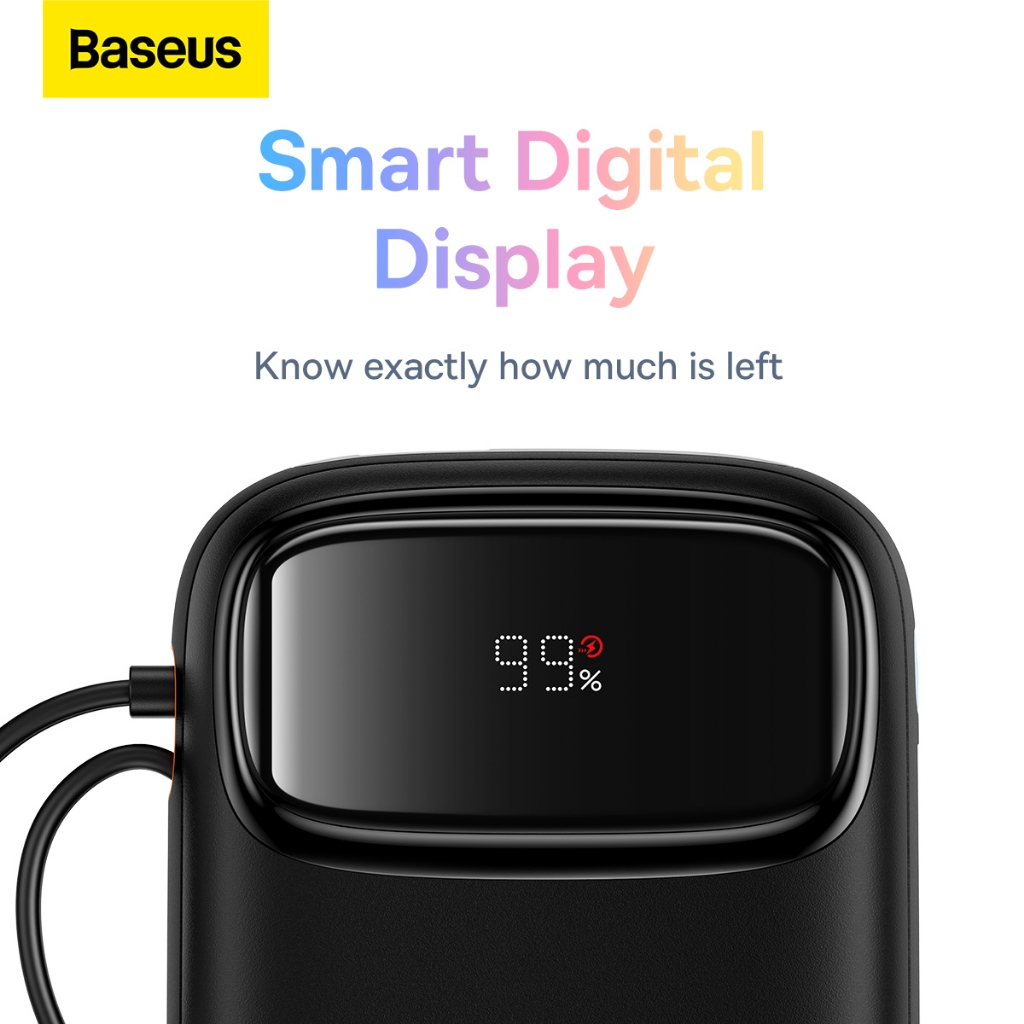 Baseus Power Bank QPOW Turbo Display Digital 20000mAh 22.5W