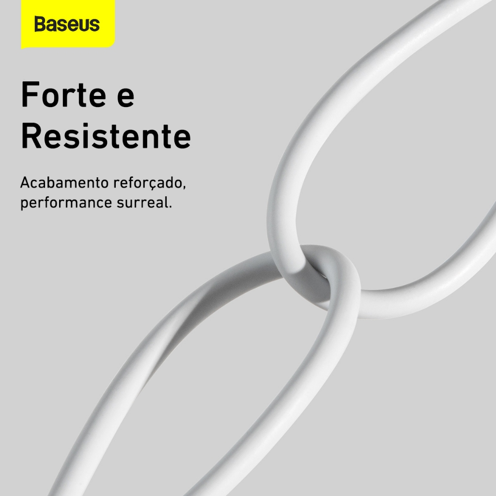 Baseus Cabo Usb P/ Lightning iPhone 2.4a 480Mbps Rápido 1m