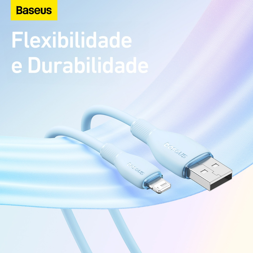 Cabo Rápido Baseus 2.4a P/ iPhone Usb Lightning 1,2m