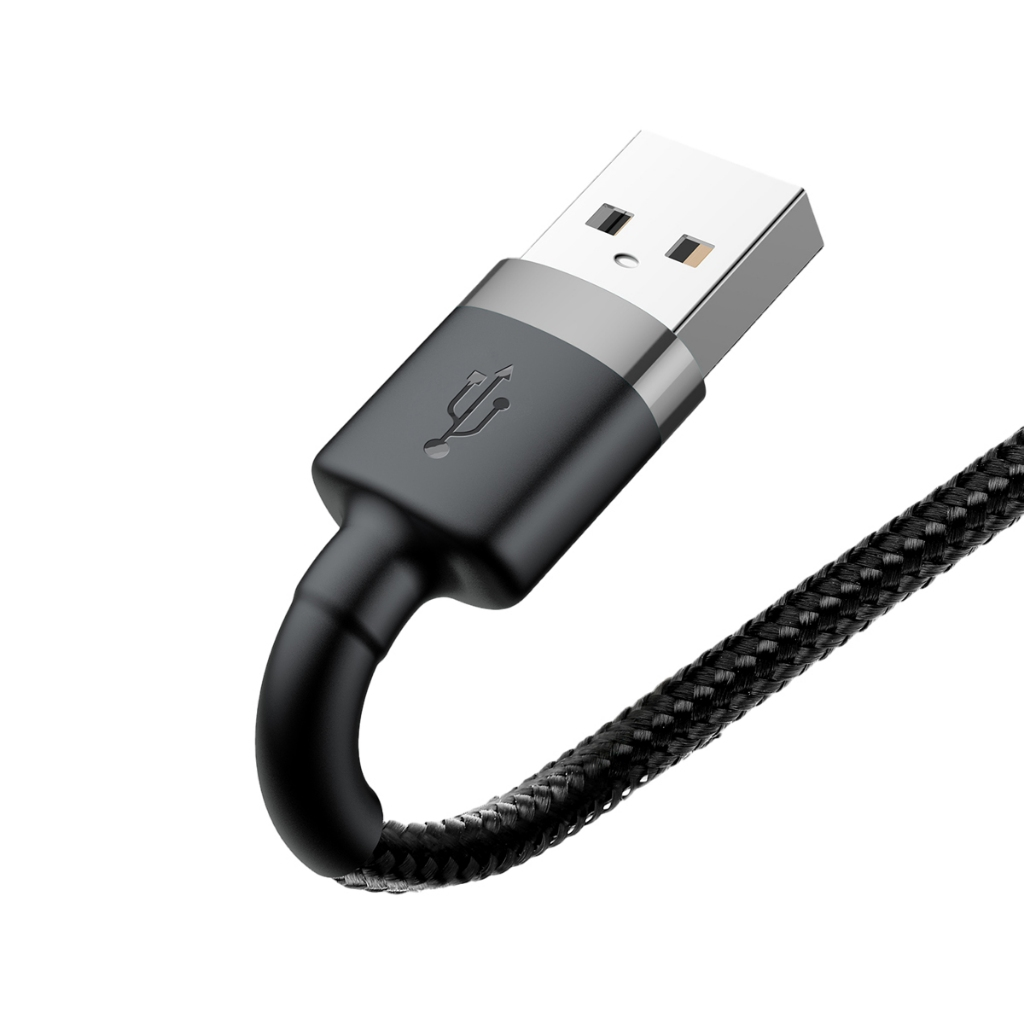 Baseus Cabo Usb p/ Lightning iPhone 2.4a 1m Cafule Nylon Trançado Junta Reforçada Ultra Resistente