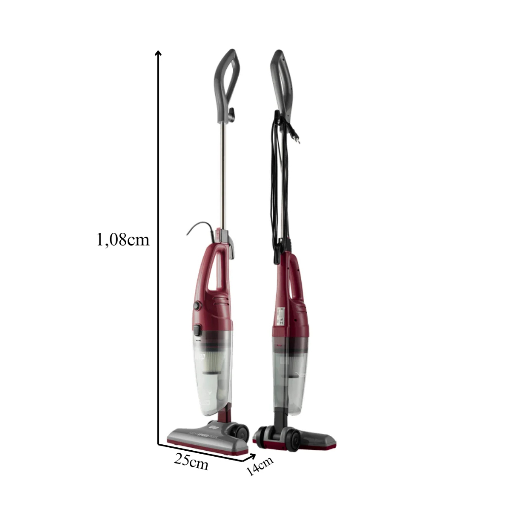 Aspirador de Pó Vertical 3 em 1 127V High Speed Plus 1350W Wap