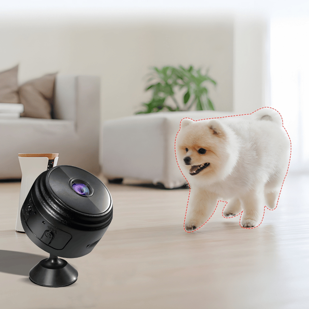 Câmera A9 Mini HD com Sensor de Presença Wi-Fi 110V e Suporte para Encaixe