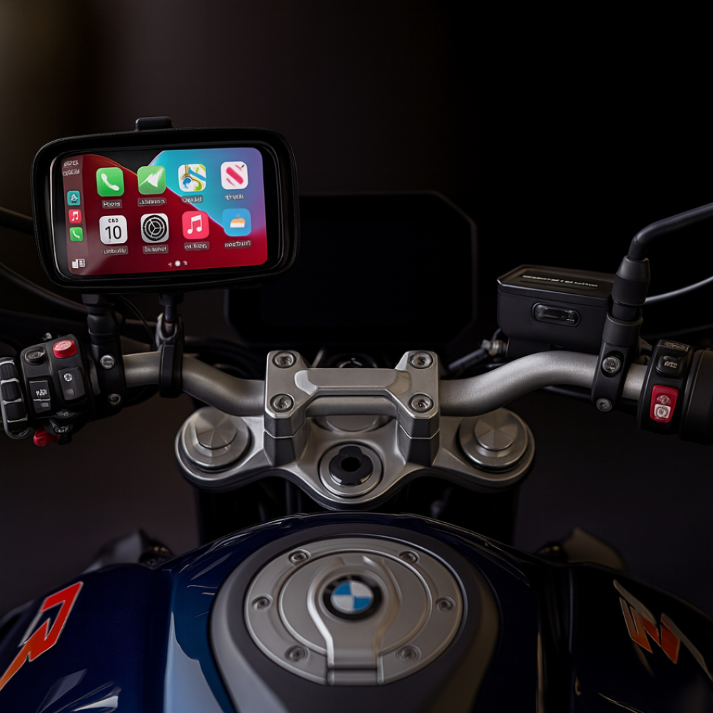 Multimídia para Moto com CarPlay e Android Auto | Tela Touch GPS Bluetooth Evite Furto