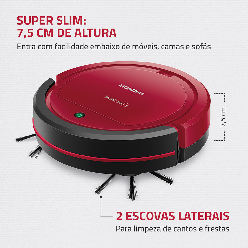 Robô Aspirador de Pó Multi Clean Mondial RB-09