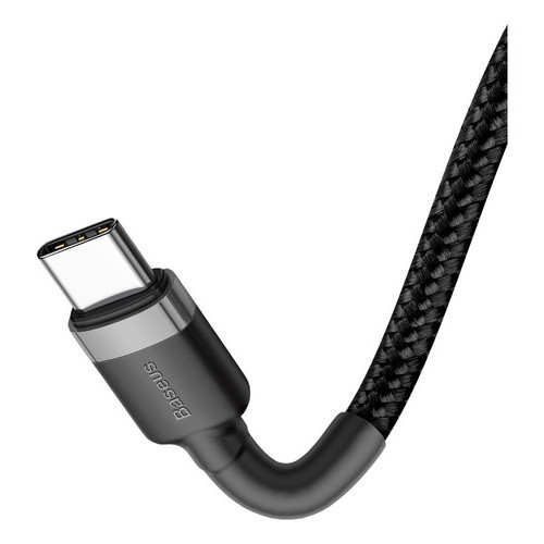 Baseus Cabo Turbo Tipo-C P/ Tipo-C Cafule 60w 20v 3a 2m iPhone 15 e Android