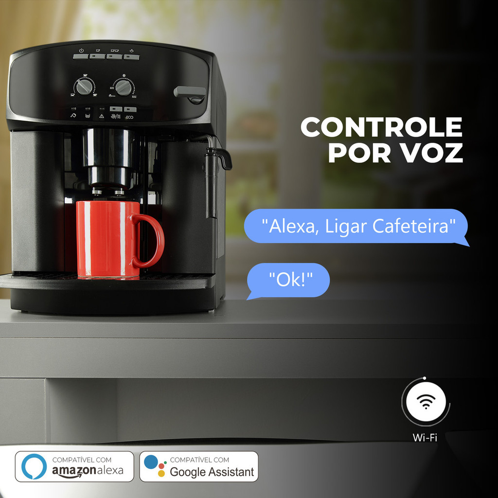 Tomada Inteligente Wifi Com Medidor De Consumo Alexa Google home Ekaza