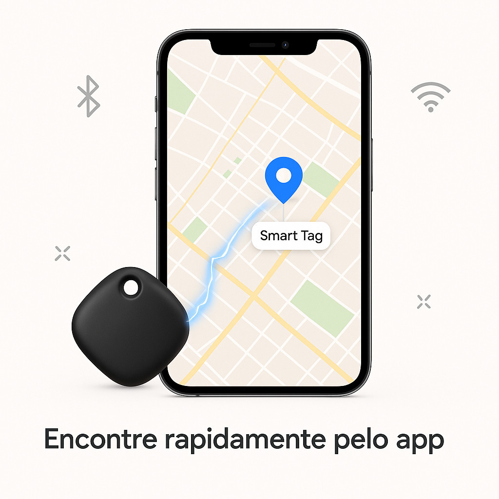 Smart Air Tag Rastreador Bluetooth para iPhone | Localizador App iOS Objetos Perdidos/Pet