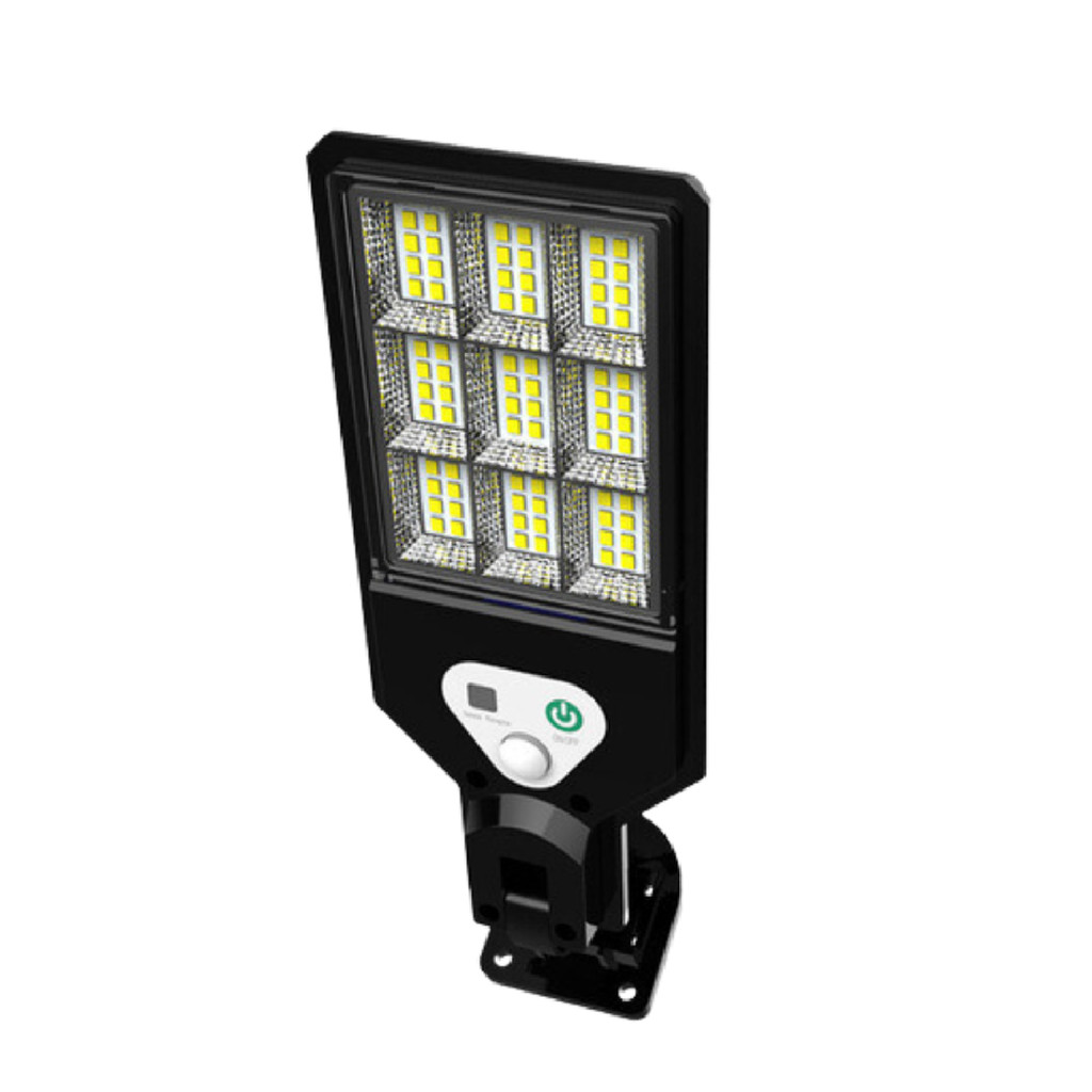 Luminária Pública Luz Solar Externo 108 LEDS Com Controle Remoto Refletor LED Transparente Sensor De Movimento Ajustável