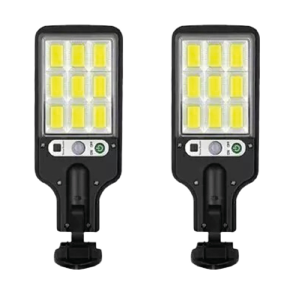 Luminária Pública Solar 108 LEDs com Sensor de Movimento e Controle Remoto
