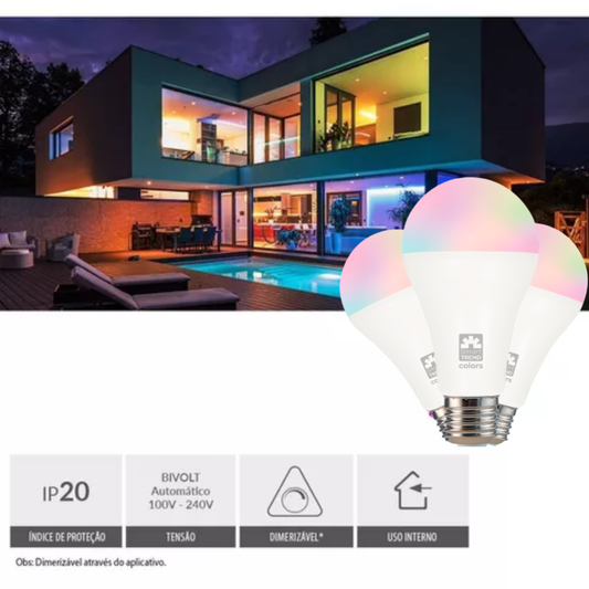 Lâmpada Inteligente Smart Wifi Led 11w Compatível Com Alexa e Google