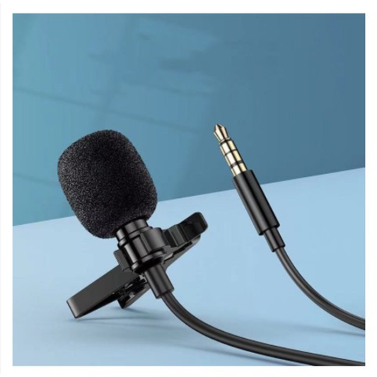 Microfone Lapela Mini JH-043 Clip Semi Profissional 3.5mm Aulas Alta Qualidade ITA-15