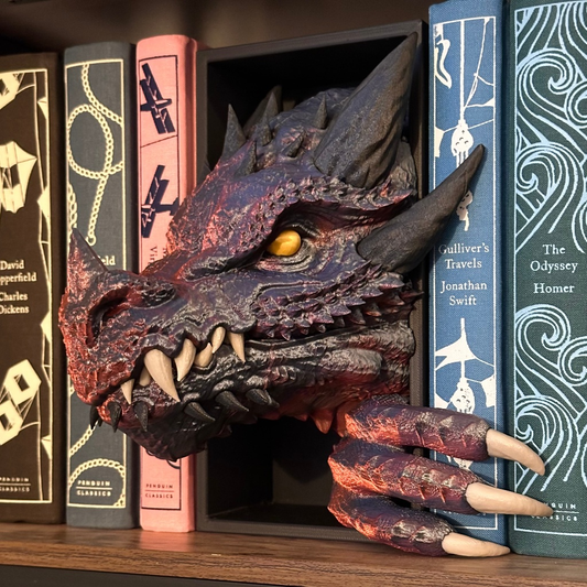 Geek - Dragão aparador de livros - Game Of Thrones / House Of the Dragons