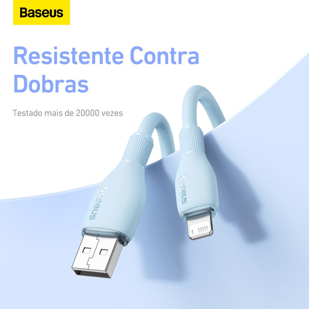 Cabo Rápido Baseus 2.4a P/ iPhone Usb Lightning 1,2m 