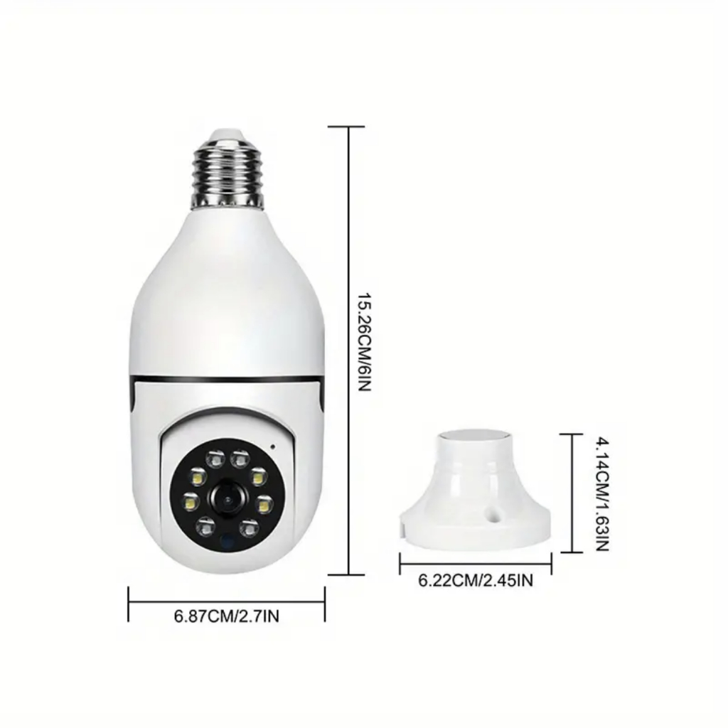 Câmera Lâmpada HD Inteligente 360° G4 - 1080P Auto Tracking Wi-Fi