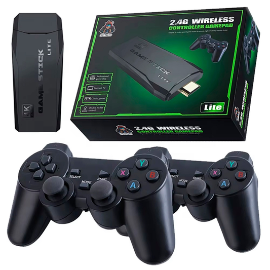 Video Game Retro Stick 10 mil Jogos + 2 Controles Sem Fio Geek