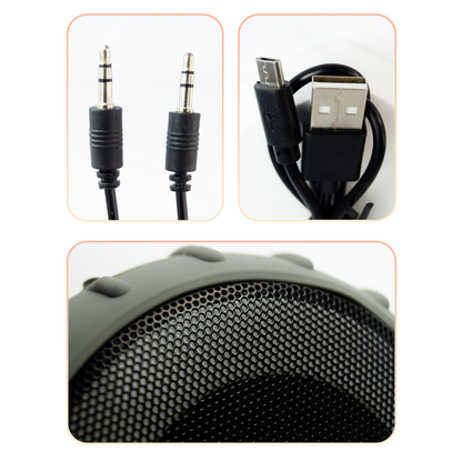 Caixa de Som Bluetooth 8W RMS MP3 USB Suporta Cartão Micro SD TF Resistente à Água