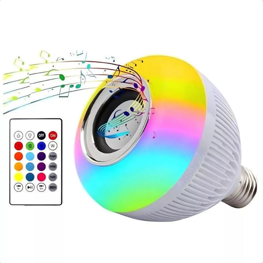 Lampada Luz Led Rgb Bluetooth com Música