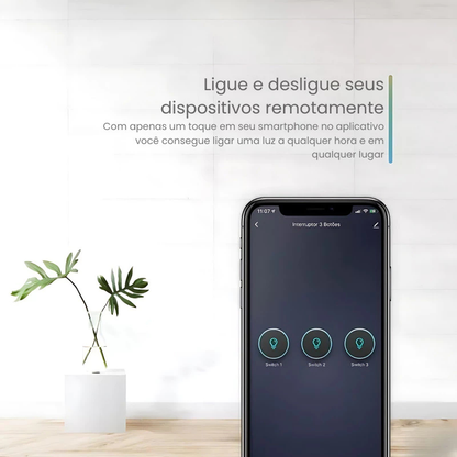 Interruptor Inteligente 1.2.3. 4 Teclas Tuya Alexa Wifi
