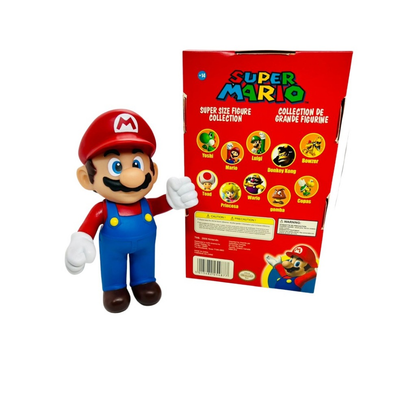 Kit Boneco Mario e Luigi Vinil Collection Brinquedo Jogo 22cm Colecionável Geek
