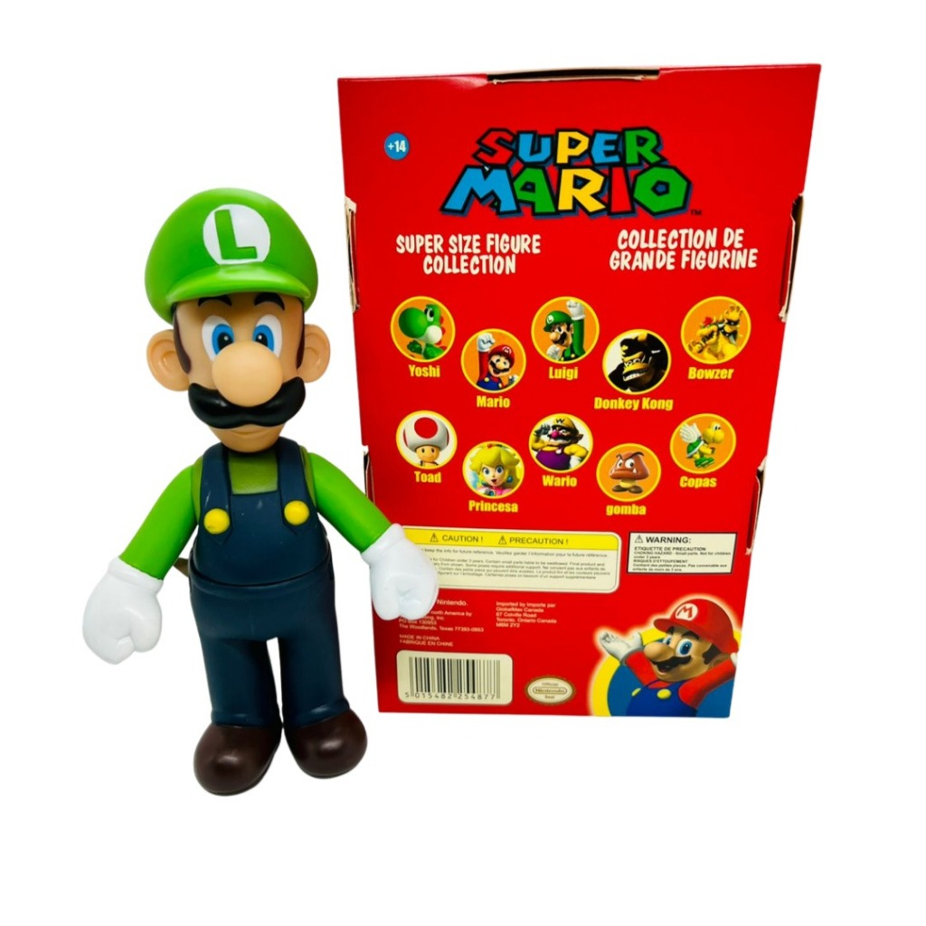 Kit Boneco Mario e Luigi Vinil Collection Brinquedo Jogo 22cm Colecionável Geek