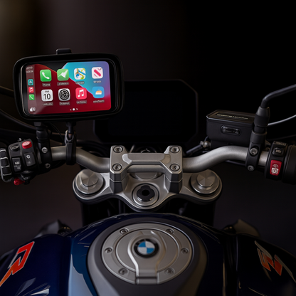 Multimídia para Moto com CarPlay e Android Auto | Tela Touch GPS Bluetooth Evite Furto