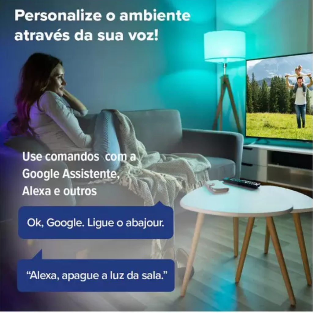 Lâmpada Inteligente Smart Wifi Led 11w Compatível Com Alexa e Google