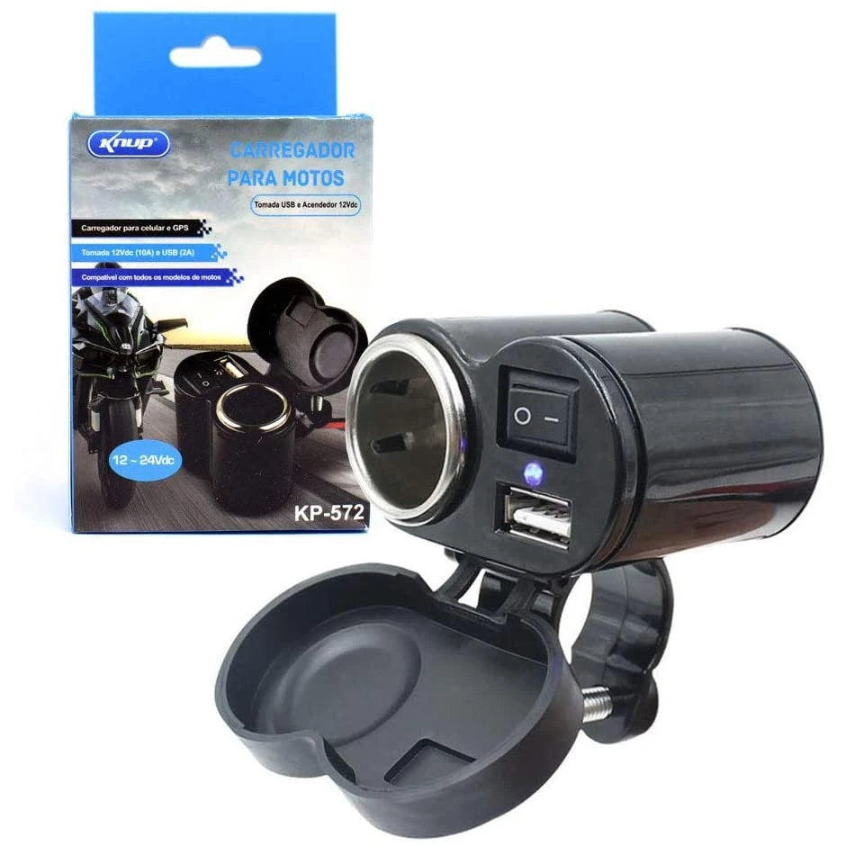 Carregador para Motos Knup Modelo KP-572