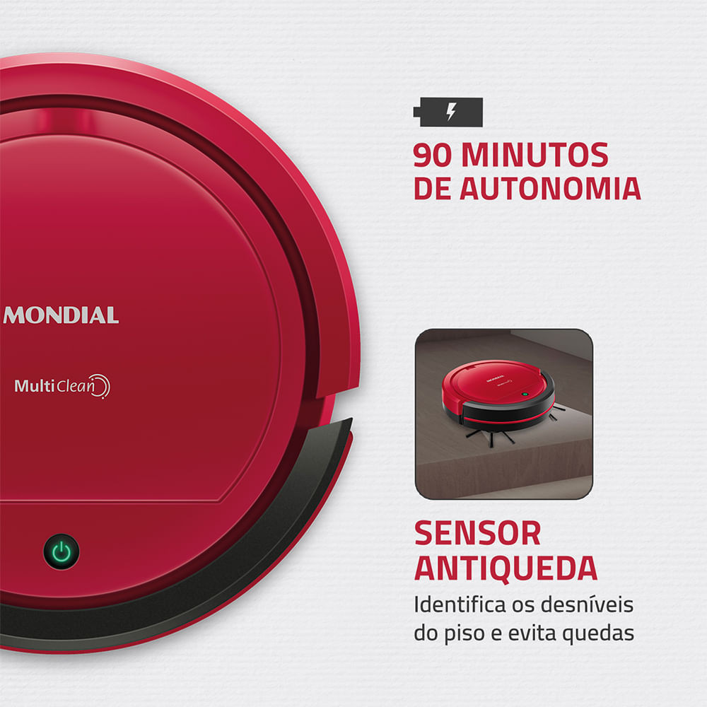 Robô Aspirador de Pó Multi Clean Mondial RB-09