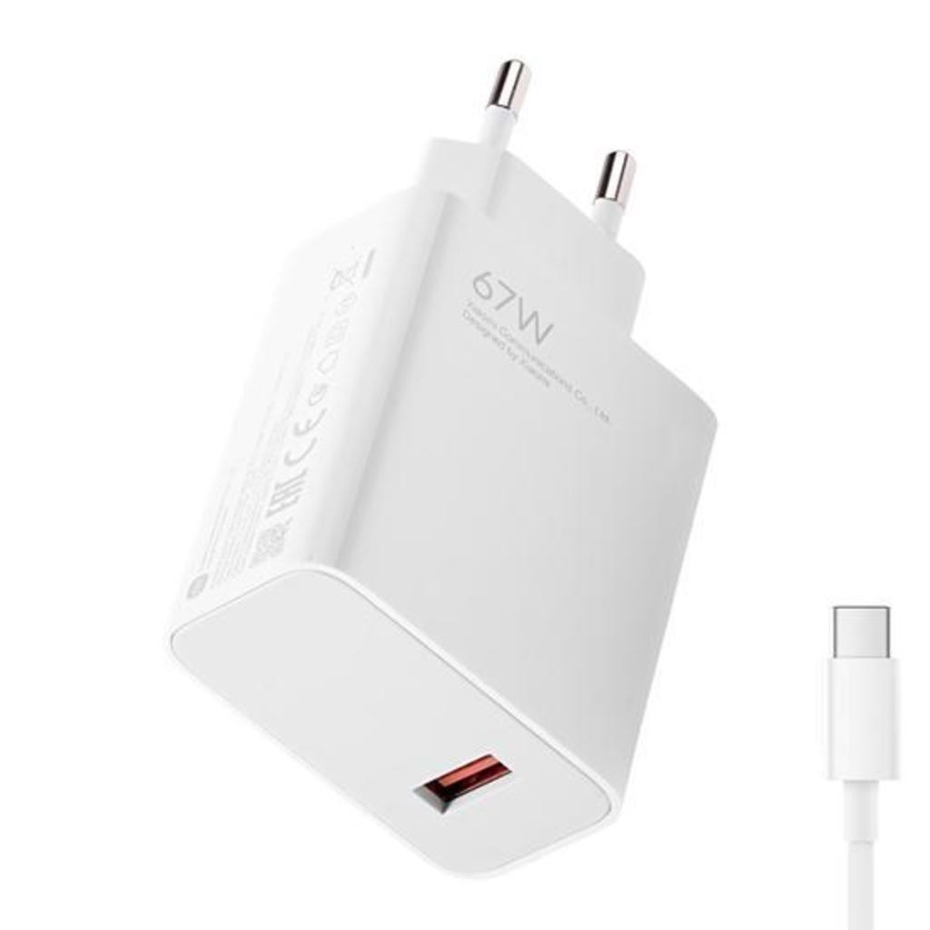 Carregador Para Xiaomi Fonte Usb Ultra Rápido 67w Usb C Turbo