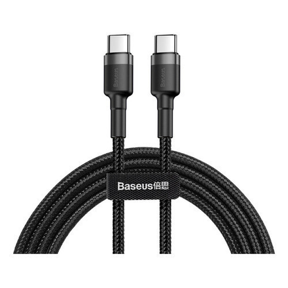 Baseus Cabo Turbo Tipo-C P/ Tipo-C Cafule 60w 20v 3a 2m iPhone 15 e Android