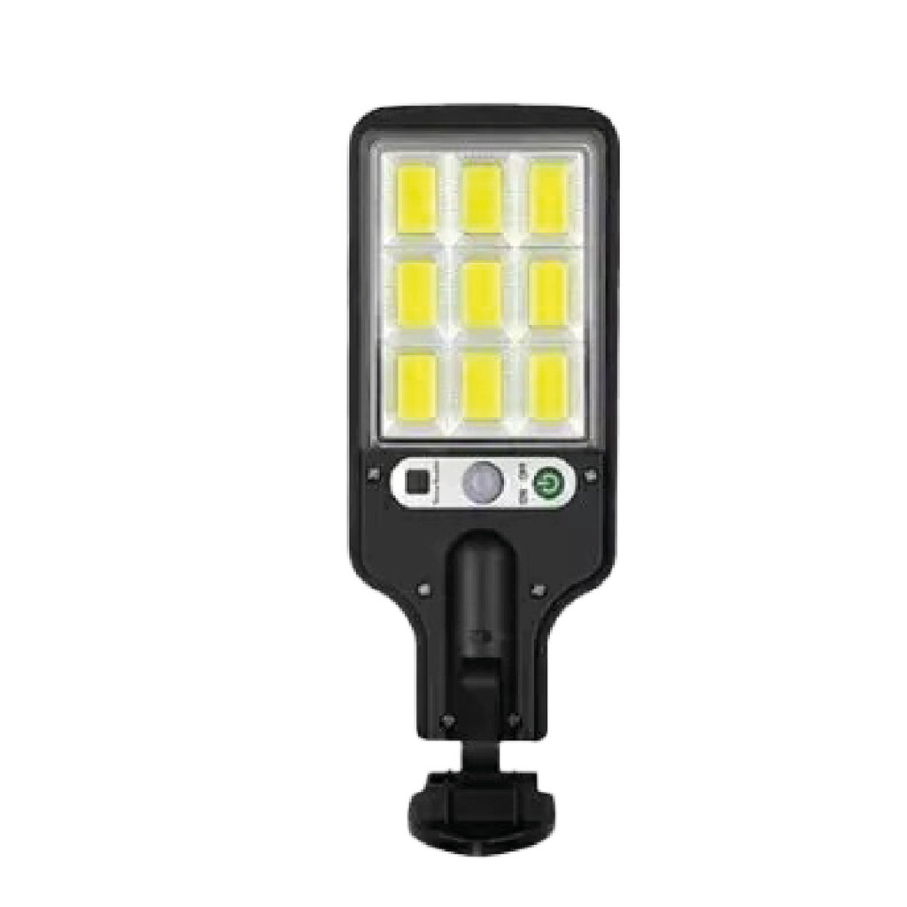 Luminária Pública Solar 108 LEDs com Sensor de Movimento e Controle Remoto