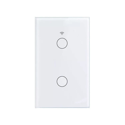 Interruptor Inteligente Wi-Fi 2 Botões Touch Tuya Smart