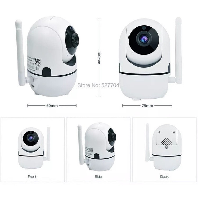 Câmera Visão Noturna com Áudio e  Varredura Automática