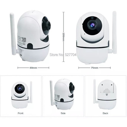 Câmera Visão Noturna com Áudio e  Varredura Automática