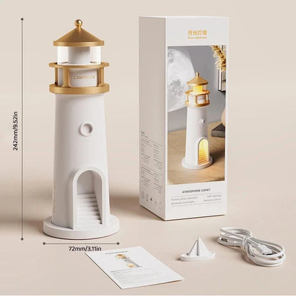 Aura Farol - Luminária Bluetooth com Projeção e Sensor Inteligente