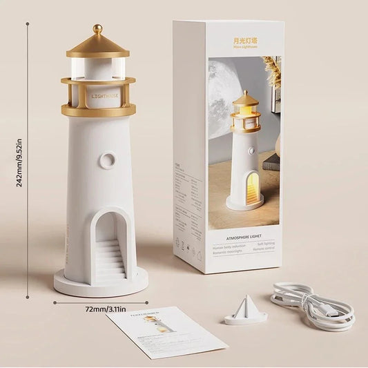 Aura Farol: Luminária Bluetooth com Projeção e Sensor Inteligente